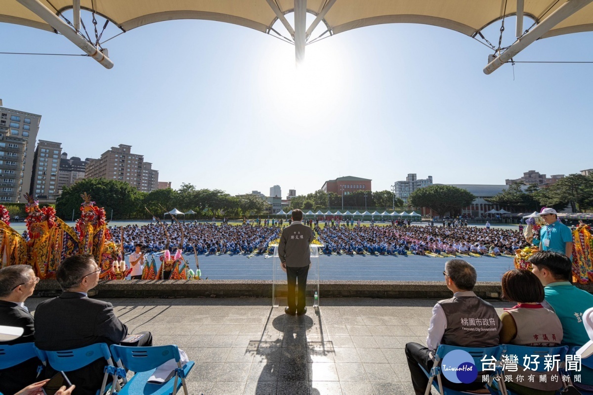 市長致詞期勉，中大壢中為下一個世代點燃更多教育的熱情。