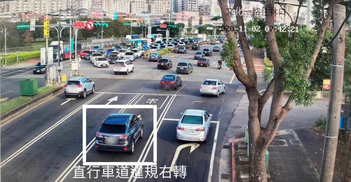 交流道科技執法上路,維護用路人安全執法不手軟。