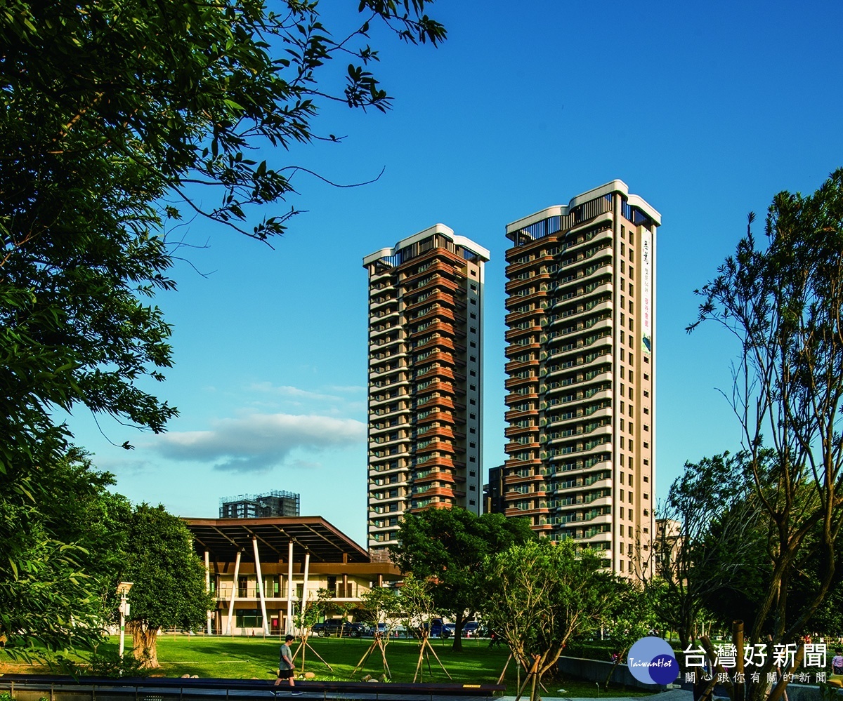 桃園中路風禾公園「京澄無為」現場實景。