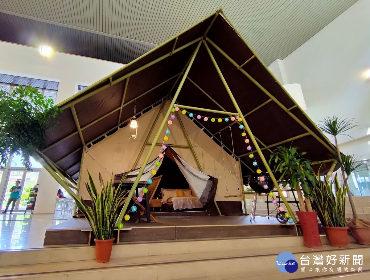 露營區豪華帳棚外觀。圖/記者鄧富珍攝