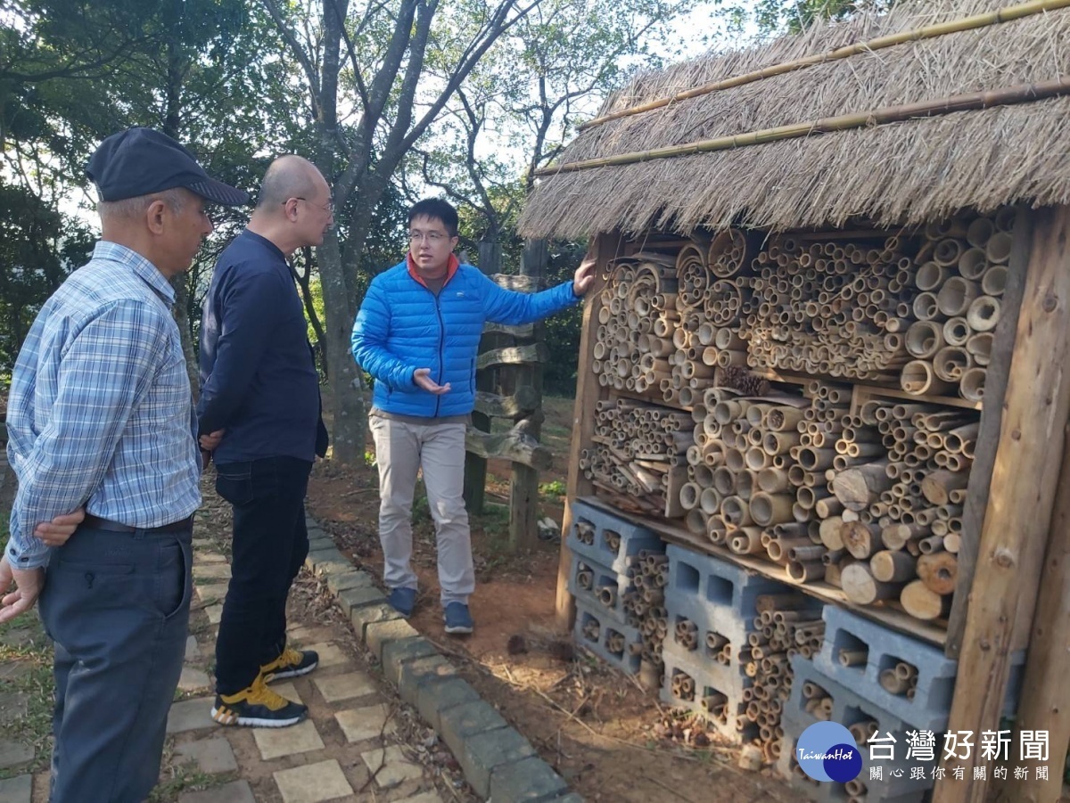 昆蟲旅館是此行環境教育園區,最吸睛的生態環境設計。