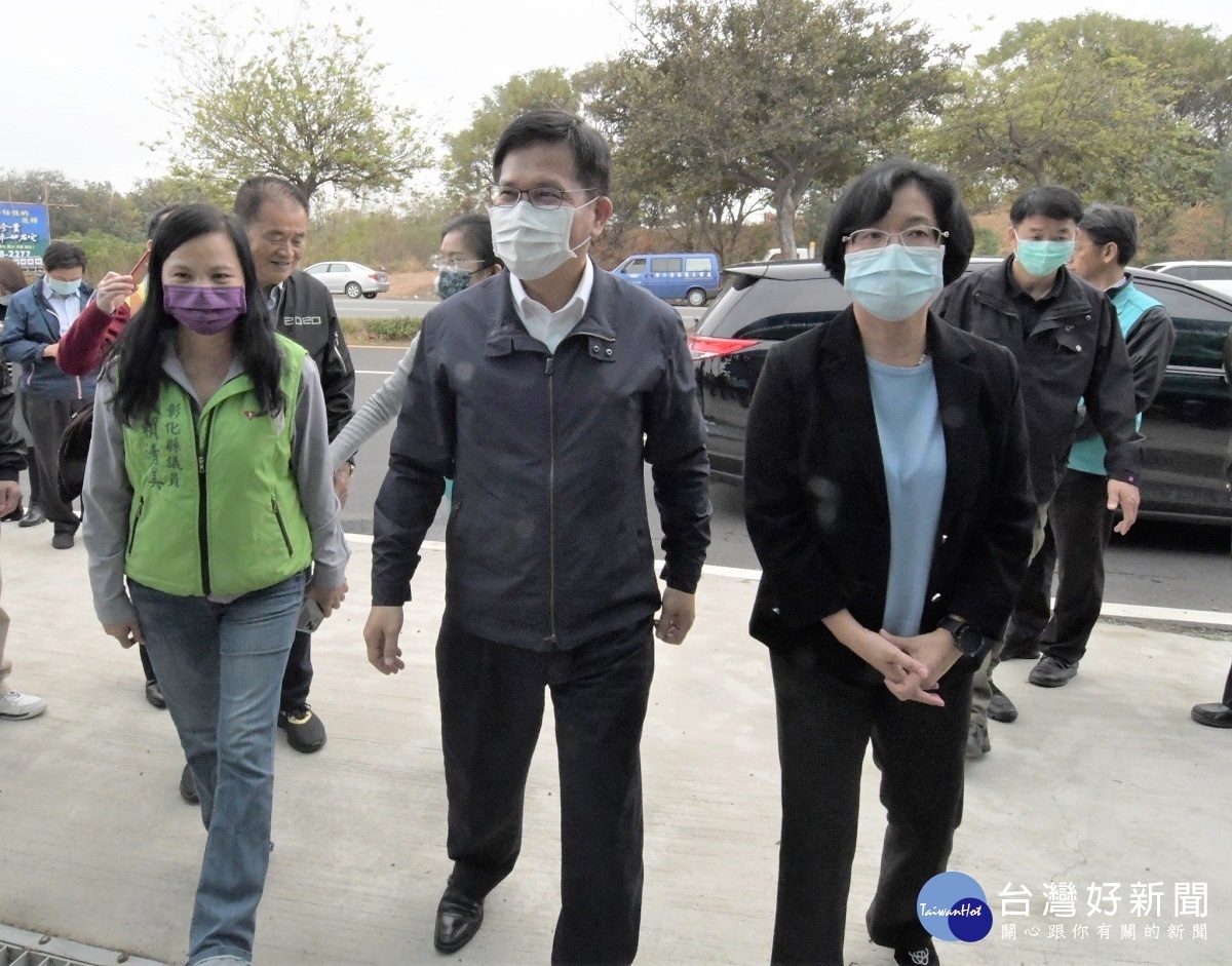 交通部長林佳龍考察彰化交通建設。圖/彰化縣政府提供