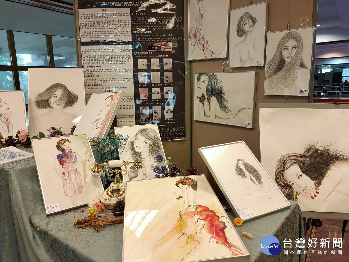 建國科大美容系「國色芳華」畢業動、靜態成果展有亮點
