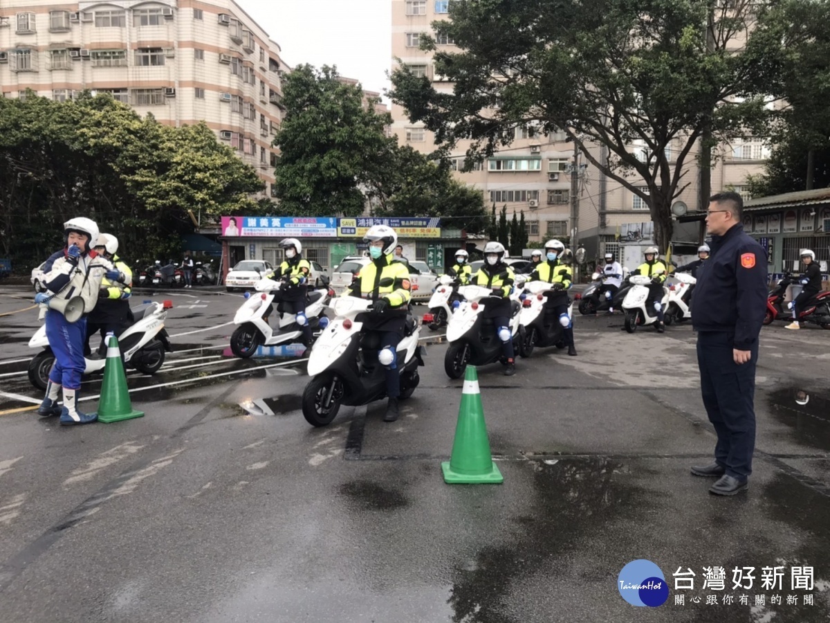 平警分局辦理機車安全駕駛訓練,提升員警專業駕駛觀念及技能