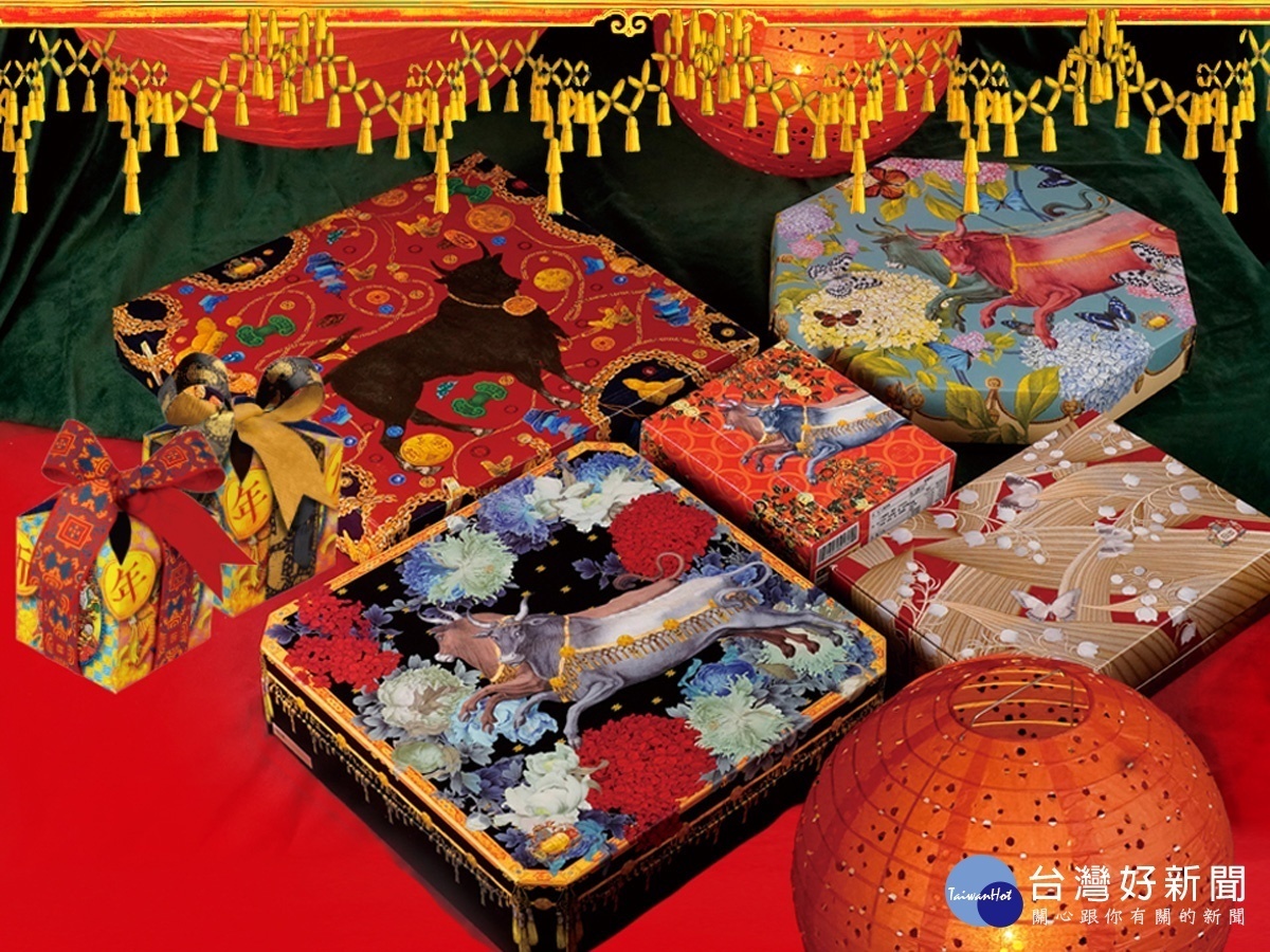 各式牛年春節禮盒,讓你一次購足。(圖/宮原眼科)