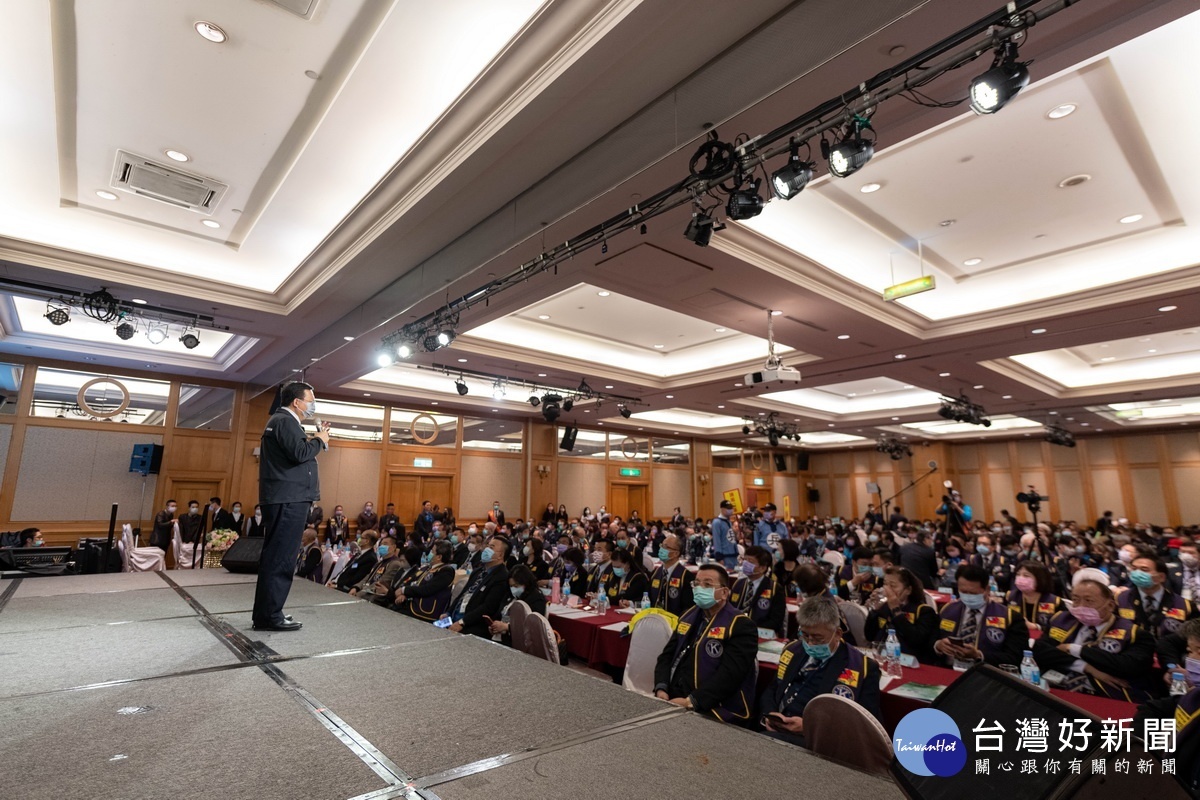 桃園市長鄭文燦於「國際同濟會台灣總會第47屆第一次全國會長會議」中致詞。