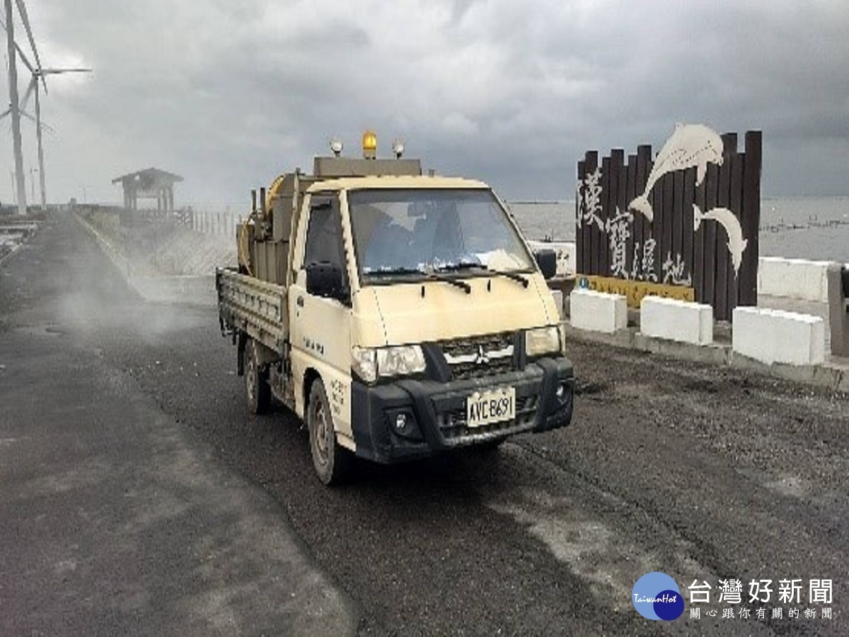 防範H5N8禽流感病毒入侵　彰縣加強芳苑鄉禽場消毒作業