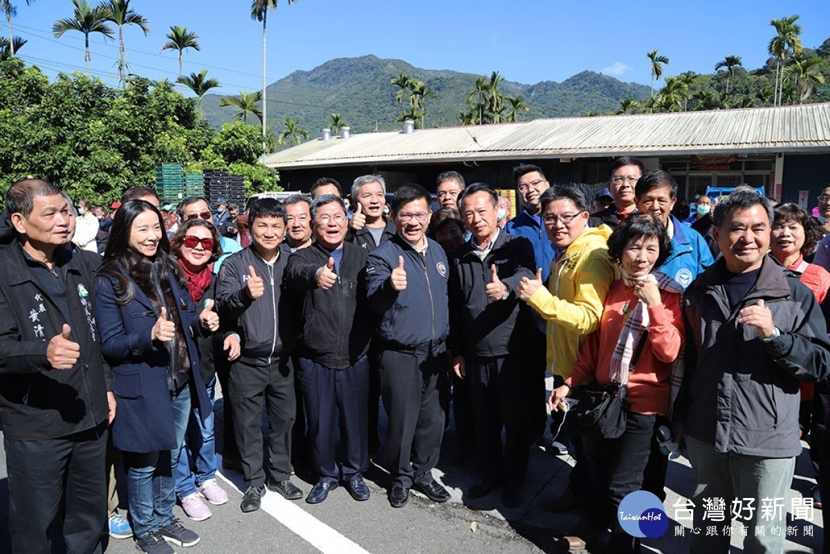 交通部長林佳龍南下嘉義縣，勘查嘉縣溪口鄉、民雄鄉、竹崎鄉、中埔鄉縣、鄉道／陳致愷翻攝