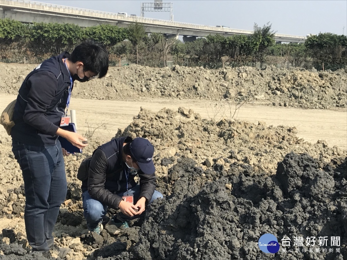 廢棄土現場勘查。圖／彰化縣政府提供