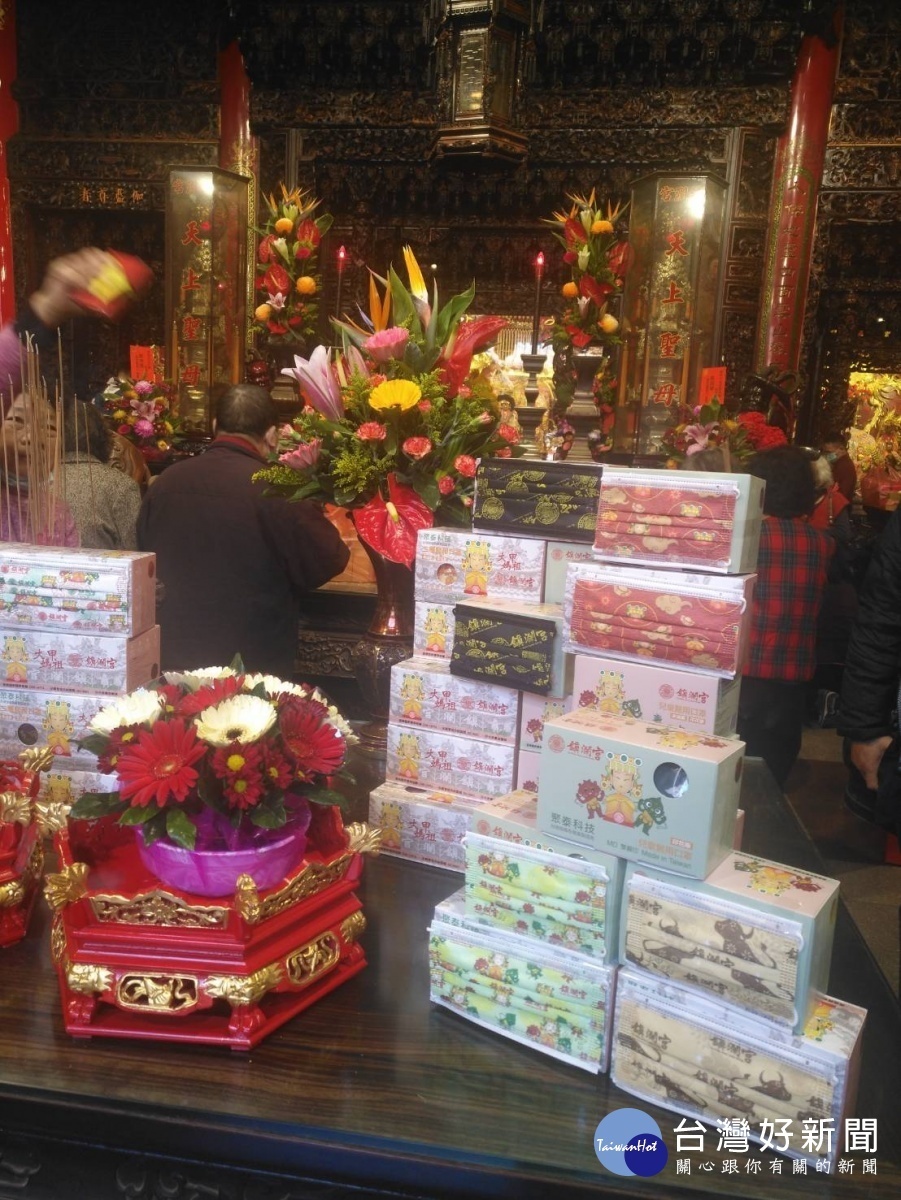大甲鎮瀾宮推「媽祖口罩」