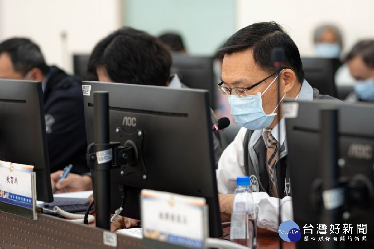 教育局林局長說明校園消毒計畫