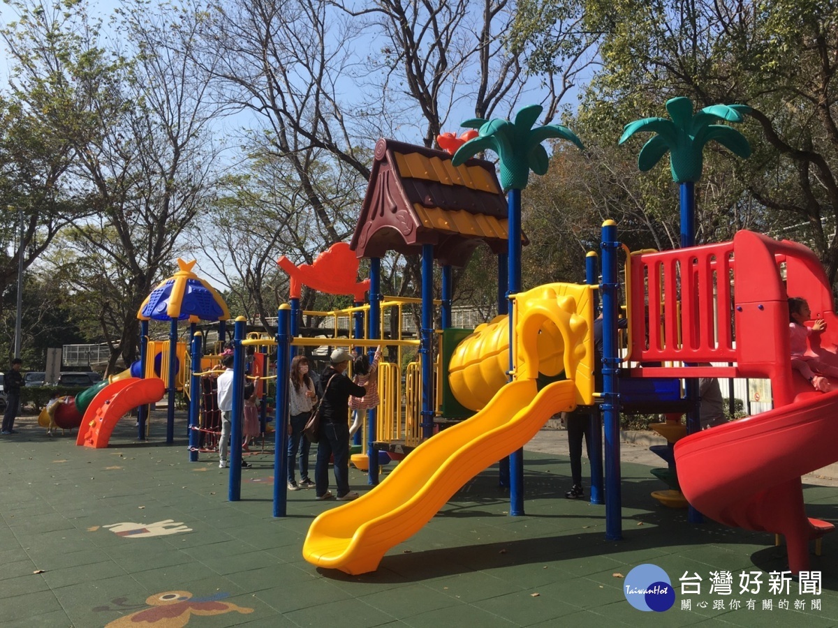 八卦山體育休閒園區兒童遊戲場啟用了！圖／彰化縣政府提供