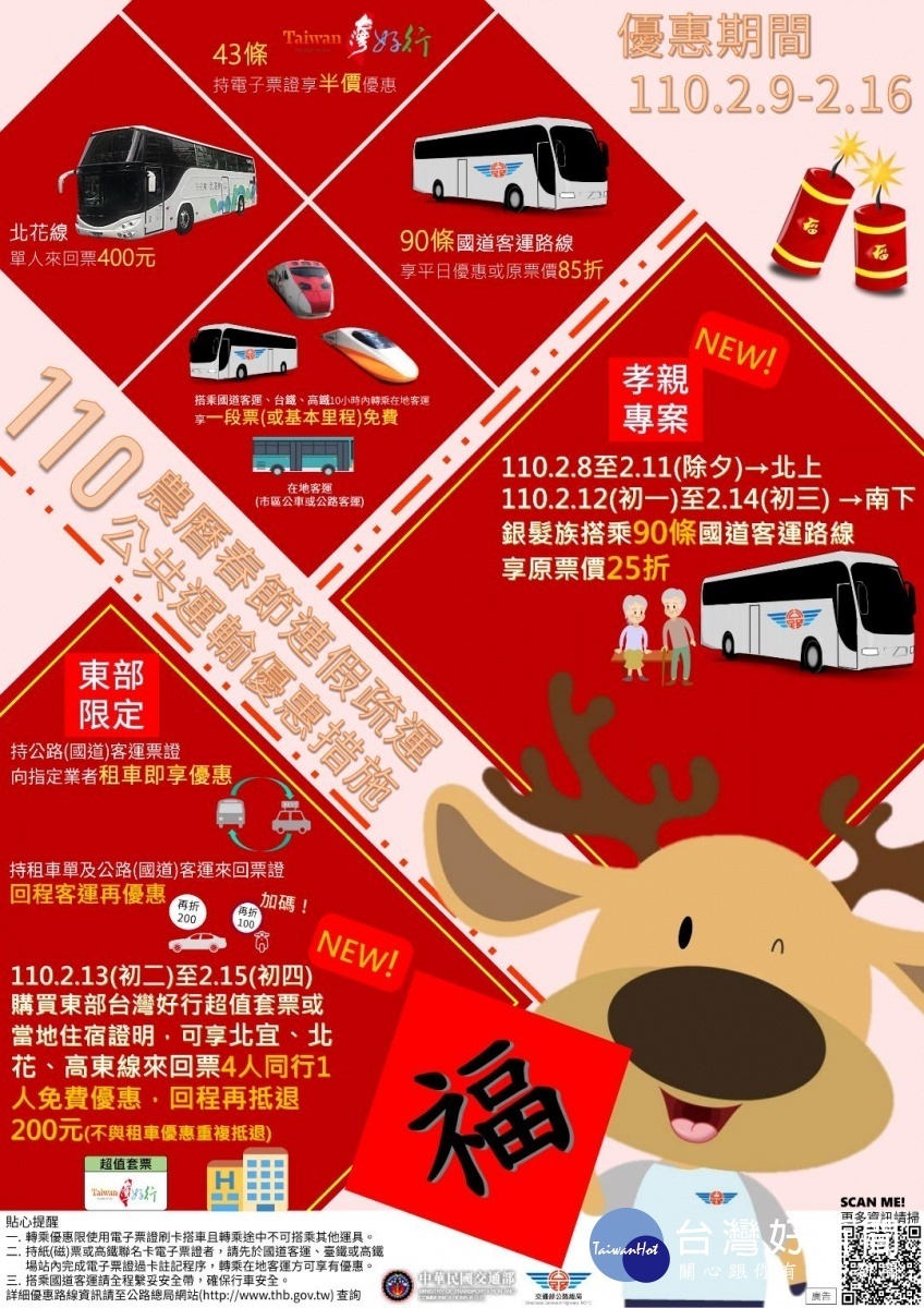 金牛迎春,搭乘大眾運輸享優惠
