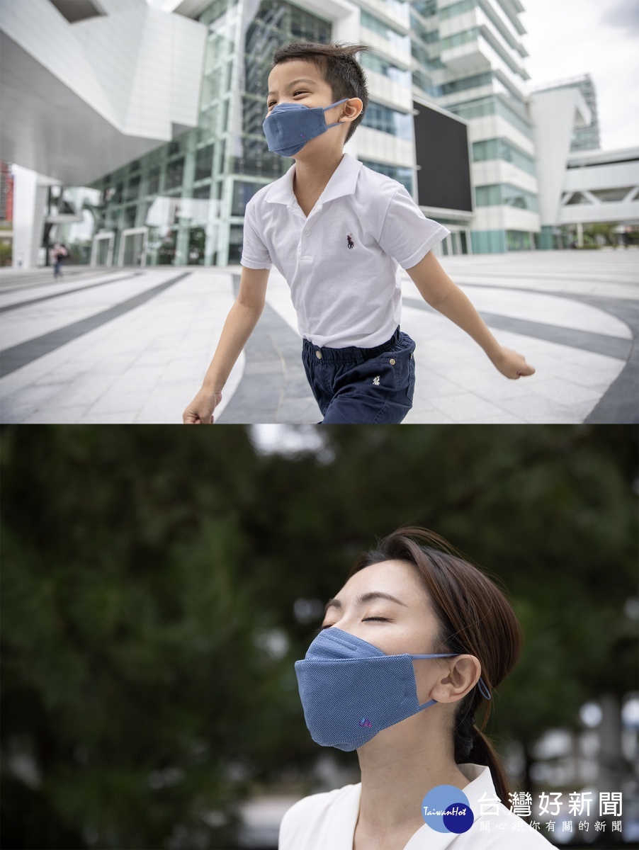 透氣性口罩兼具舒適性。(圖/DressinGO一件織心)