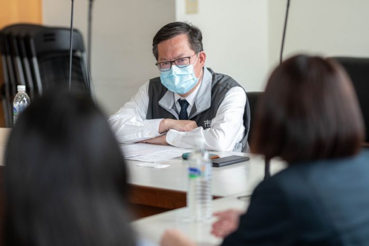 市長致詞表示，將協助機組人員，兼顧防疫安全下爭取防疫管理措施彈性調整