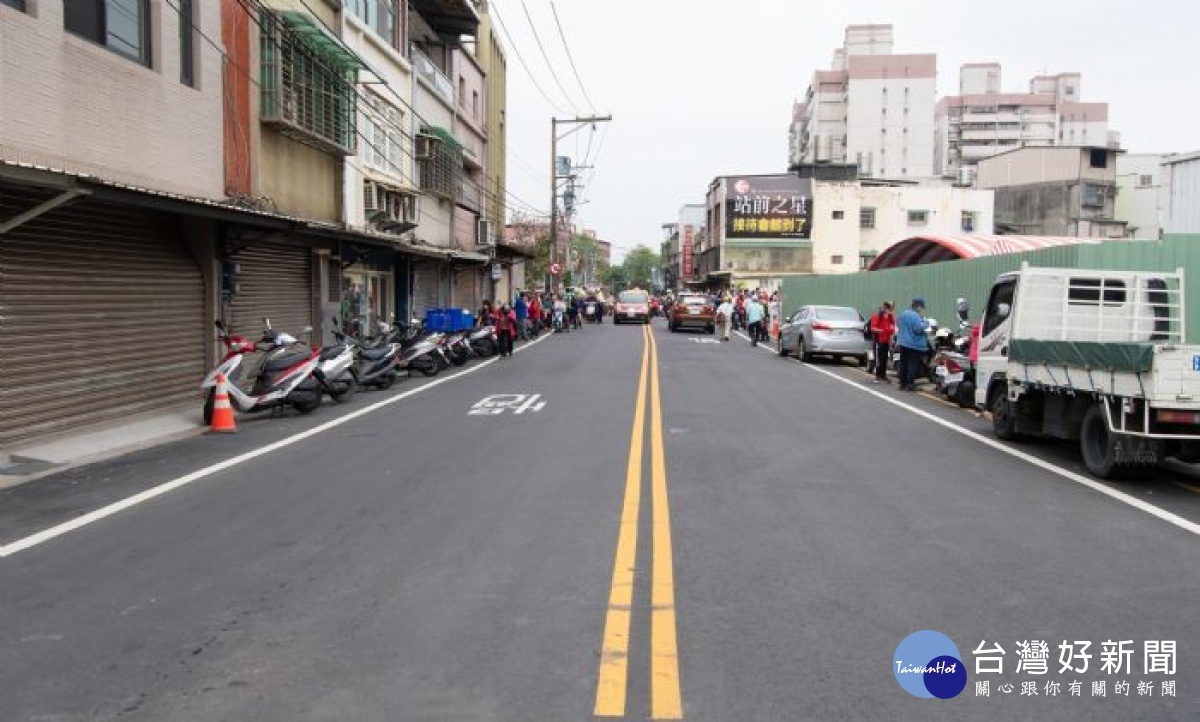 市府投入1,029萬元拓寬龍祥街，提升整體交通效益，紓解中華路及龍祥街一帶的壅塞情形