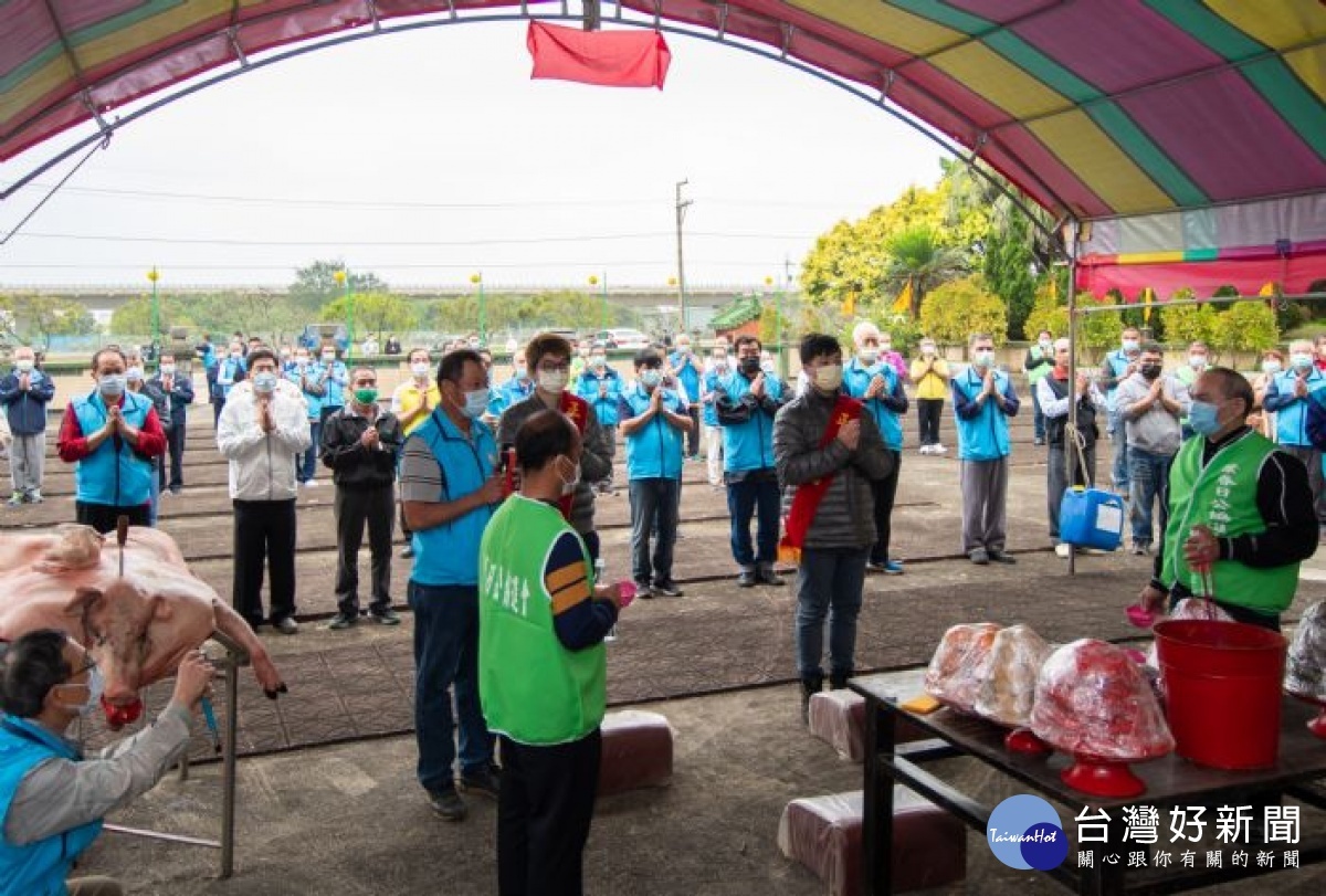 新屋葉五美公祭祖配合防疫縮小規模,由5大房代表參加,參加人數控制在120人內
