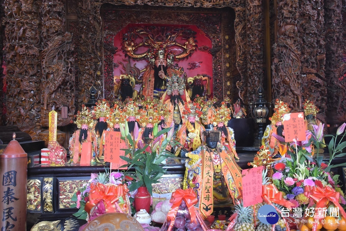 埔鹽順澤宮主祀玄天上帝「帝爺公」。圖/彰化縣政府提供