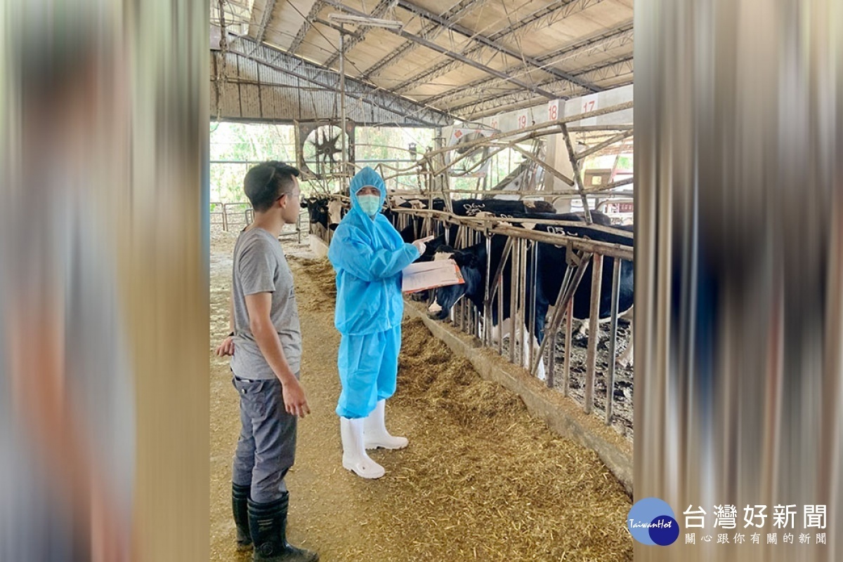 建設處農林畜牧科派員前往嘉大動物試驗場訪視／陳致愷翻攝