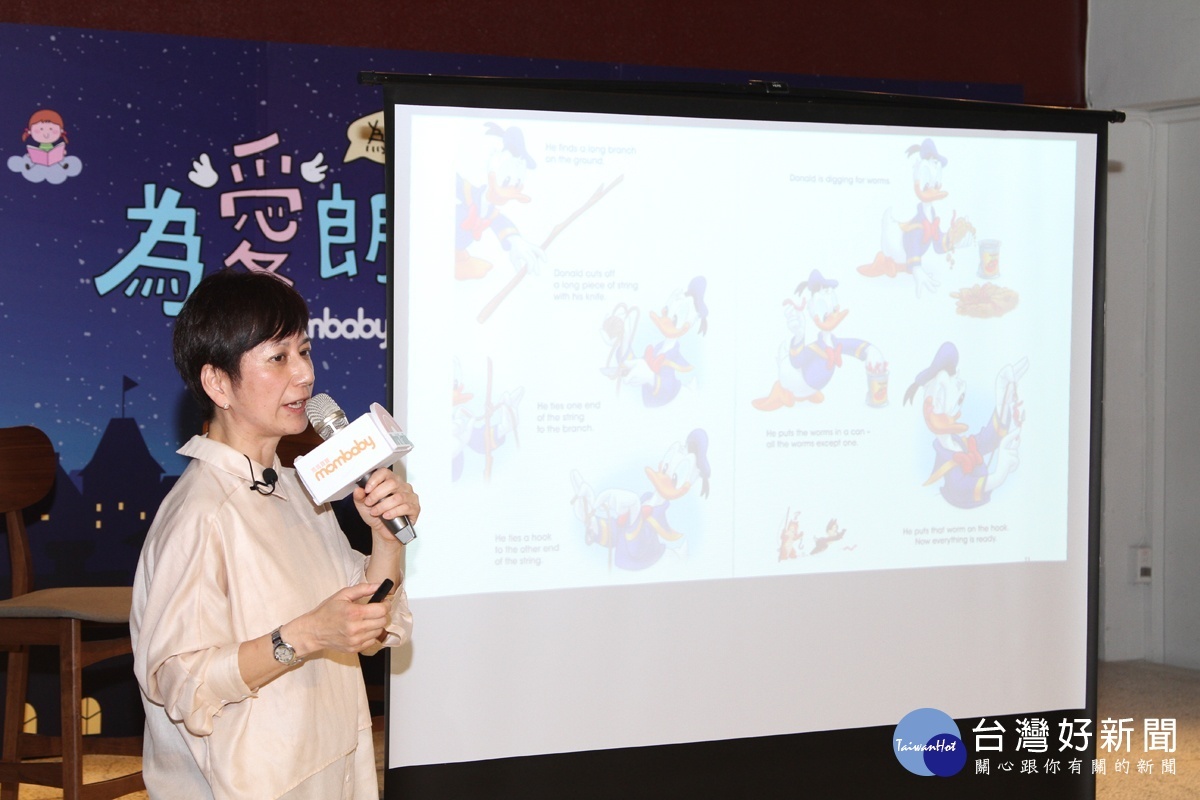 寰宇家庭講師Sandra表示家長可以搭配生活場景來開啟親子對話,讓學習融入生活情境。(圖/寰宇家庭提供)