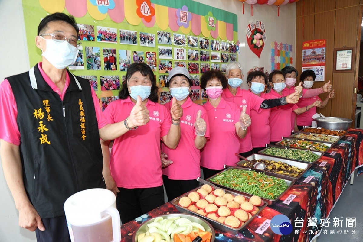 嘉義縣新港鄉中洋村福龍老人食堂今天正式揭牌／陳致愷翻攝