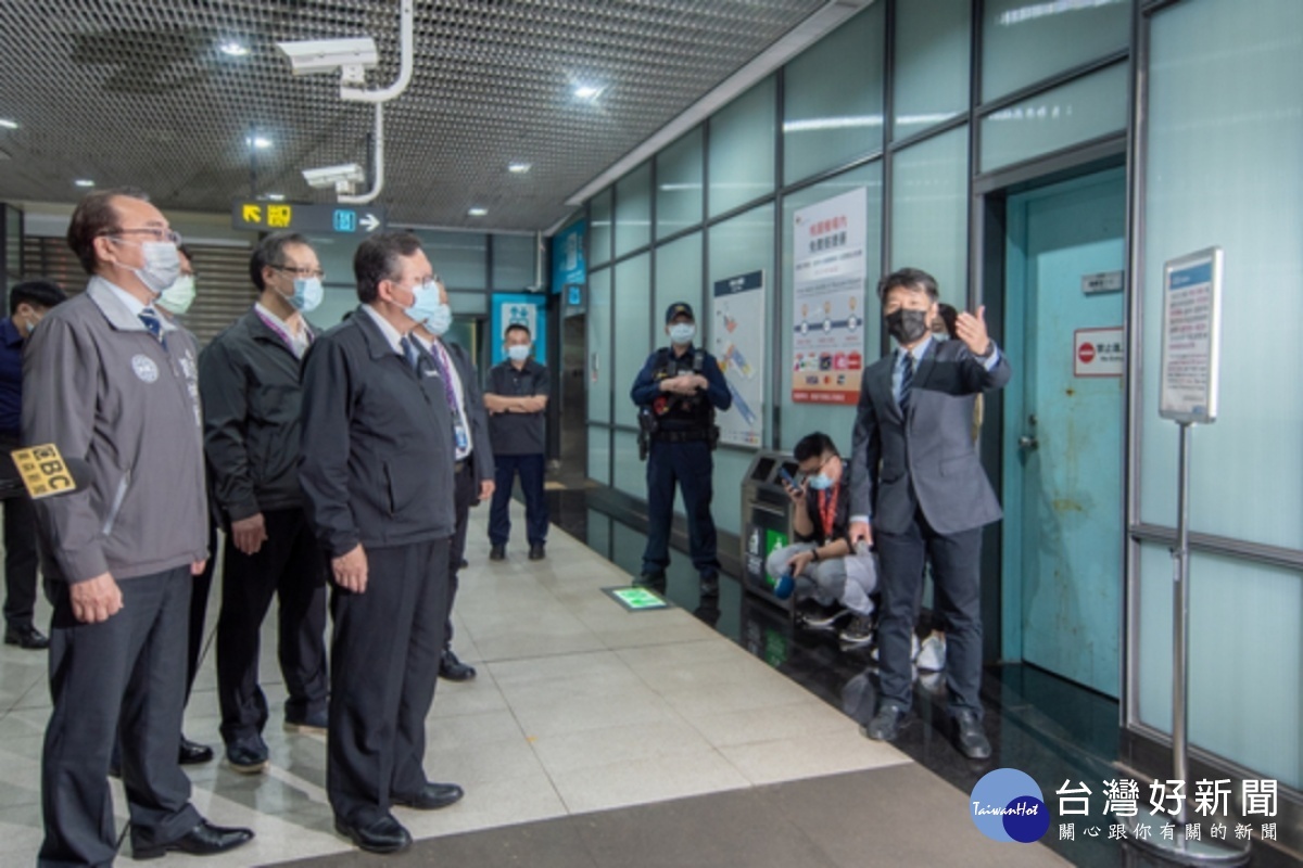 機場捷運車站完成消毒 維護乘客及員工健康安全