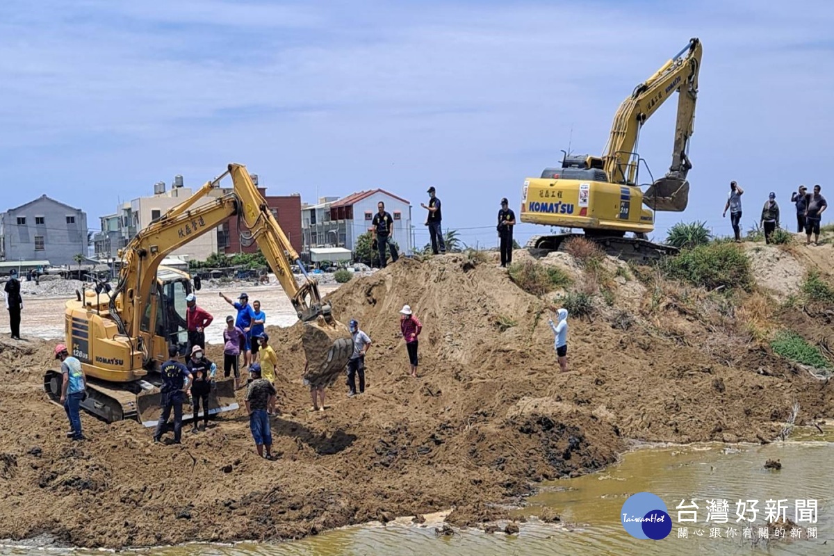 蘆竹溝光電業者進場施工居民抗議1人中暑送醫 蕃新聞