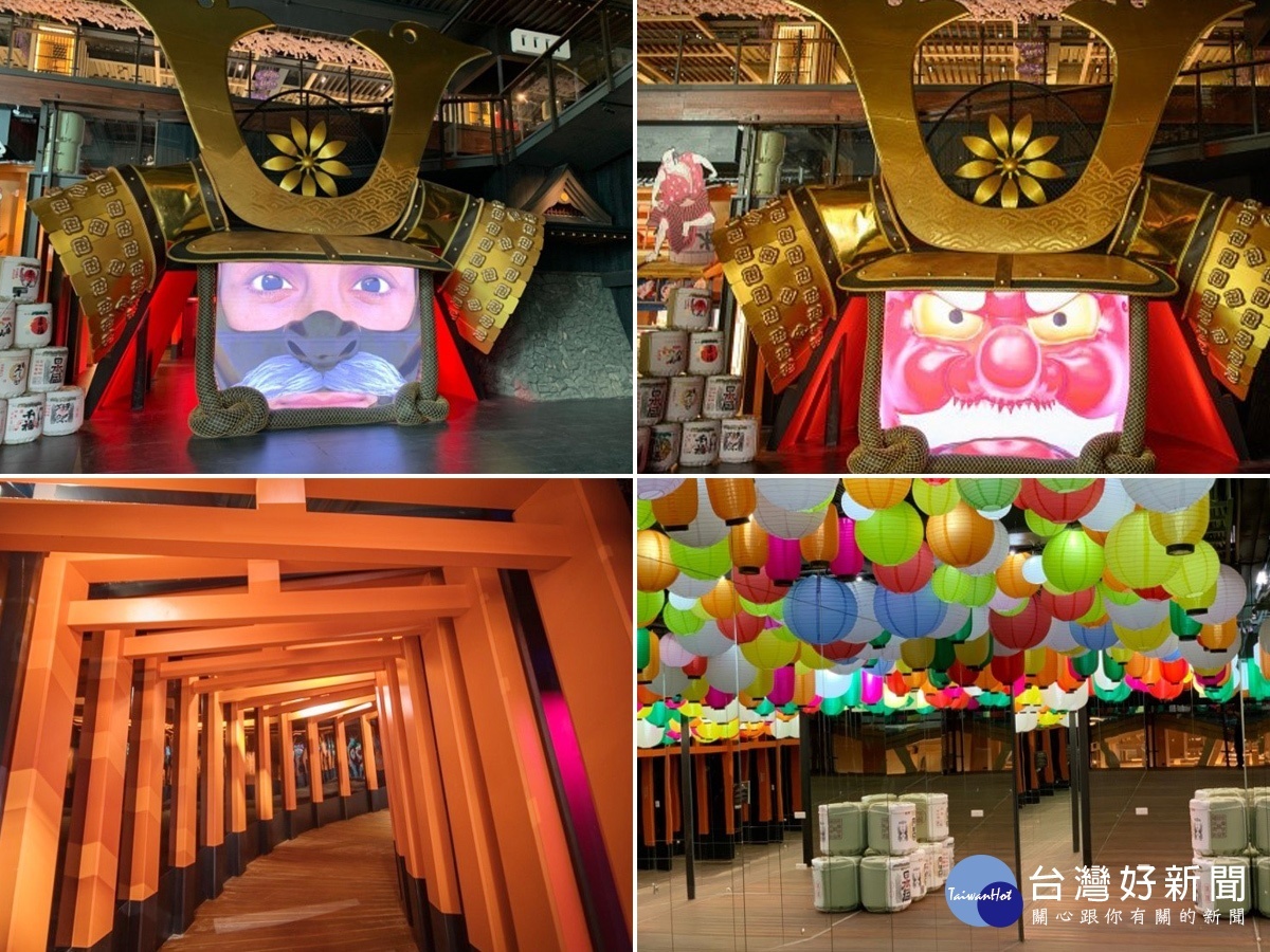 一秒飛日本，桃園龍潭觀光工廠「手信霧隱城」打造千坪日本江戶時期風格的街景。