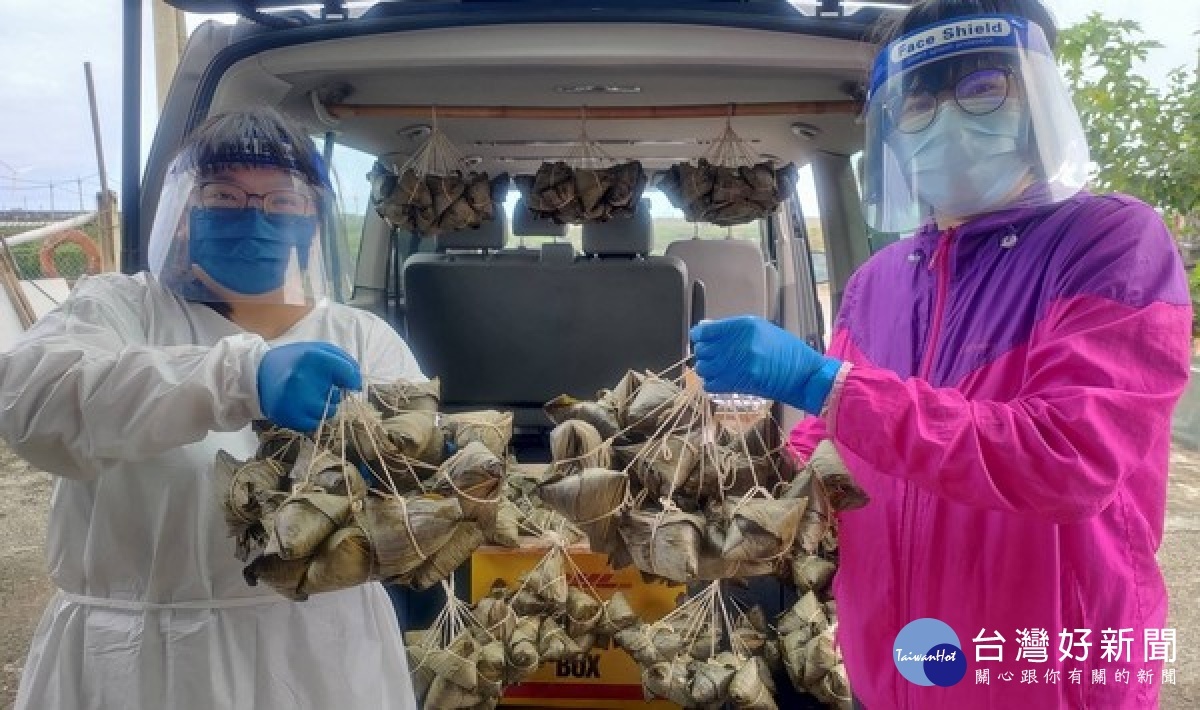 育達慈善會的愛心不因疫情而缺席，1000顆粽子分贈給雲林家扶中心50戶服務家庭，在最需要的時候送上必須且即時的物資備感溫馨。