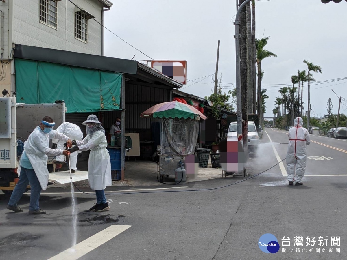 嘉義縣針對個案足跡啟動全面大清消／陳致愷翻攝