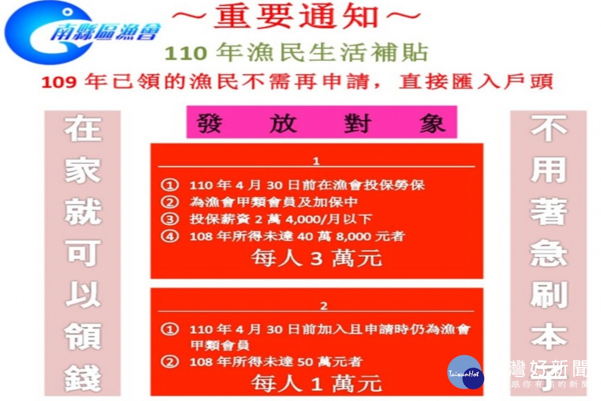 疫情嚴峻防疫優先籲請農漁民勿到農漁會申領生活補貼 台灣好新聞taiwanhot Net