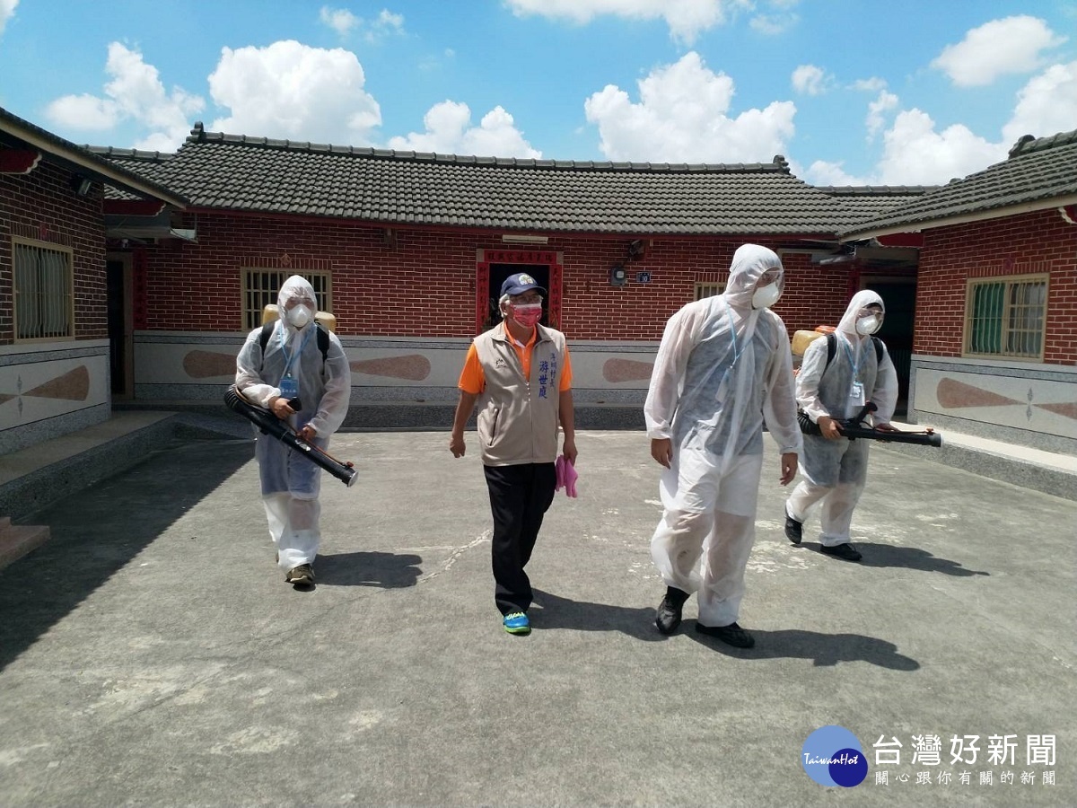 頂新疫情相挺 助永靖全鄉大消毒