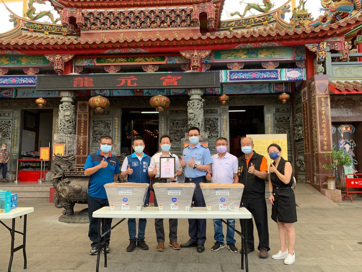 力挺醫護對抗疫情,龍潭市議員劉熒隆號召民間捐贈防疫物資