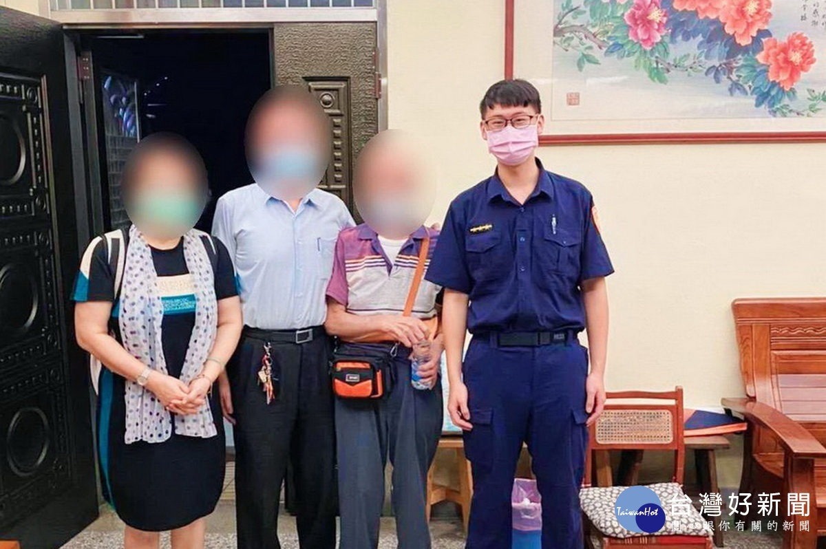 老翁家屬感謝警方協助。(集集分局提供)
