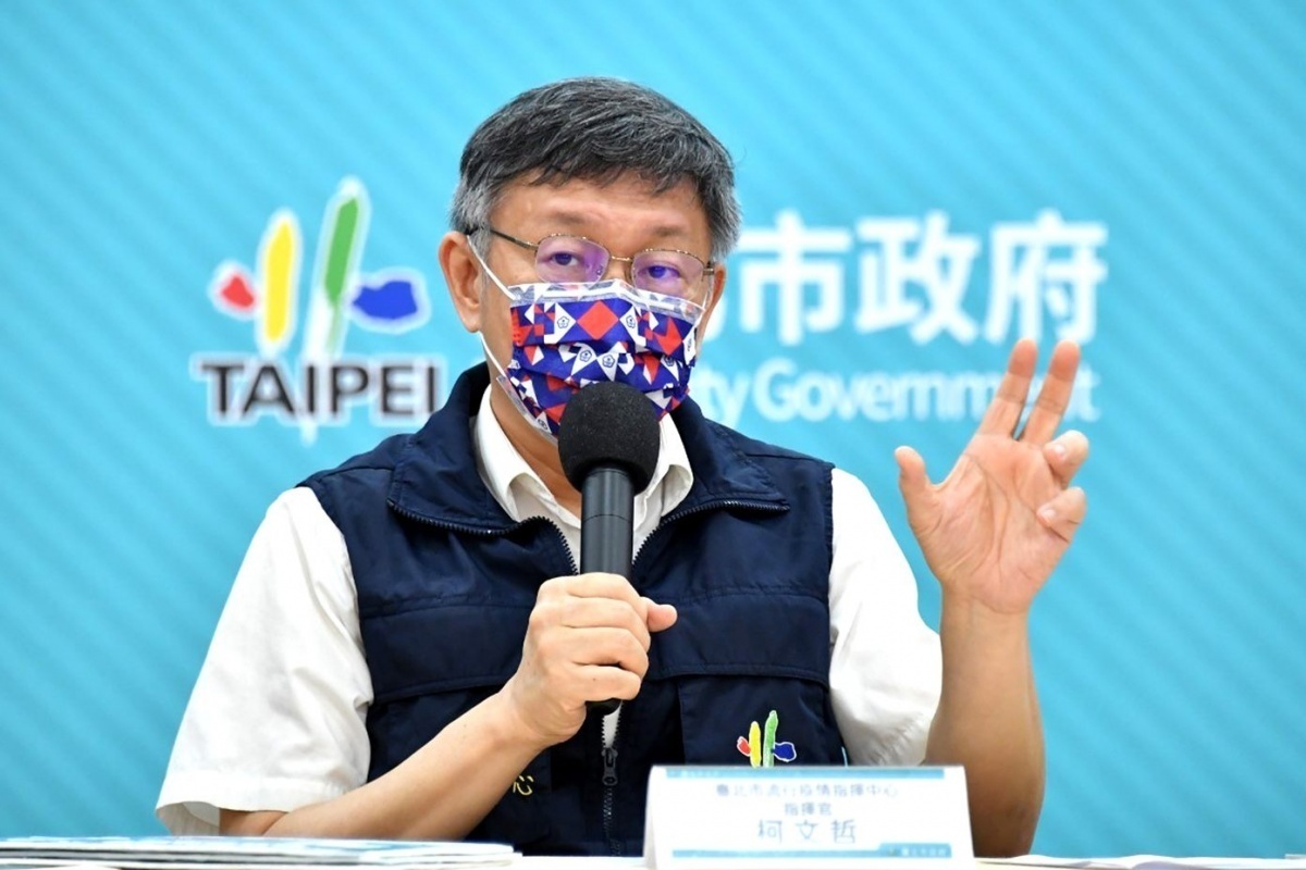 台北市長柯文哲28日表示，中央應盡速解決疫苗量嚴重不足問題，勿讓民眾權益受損。（圖／台北市府秘書處媒體事務組）