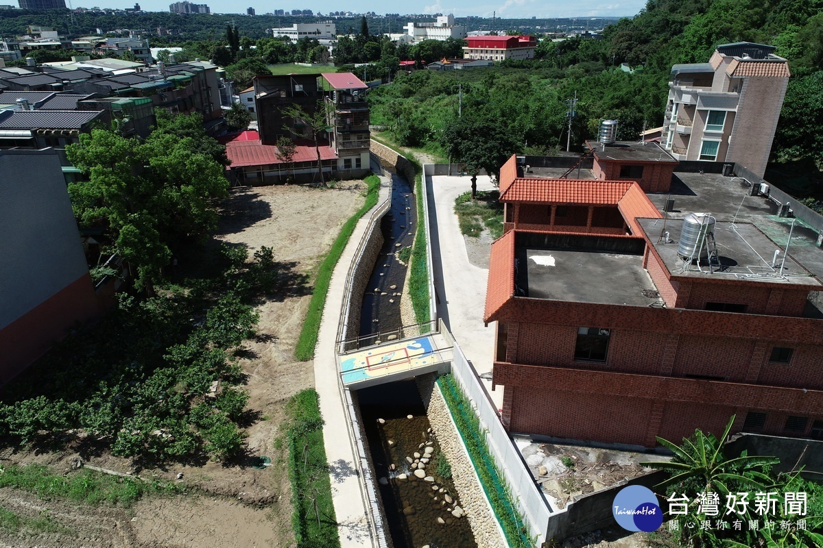 大溪區「街口溪生態水岸步道」完工後,為居民優質水環境生活。