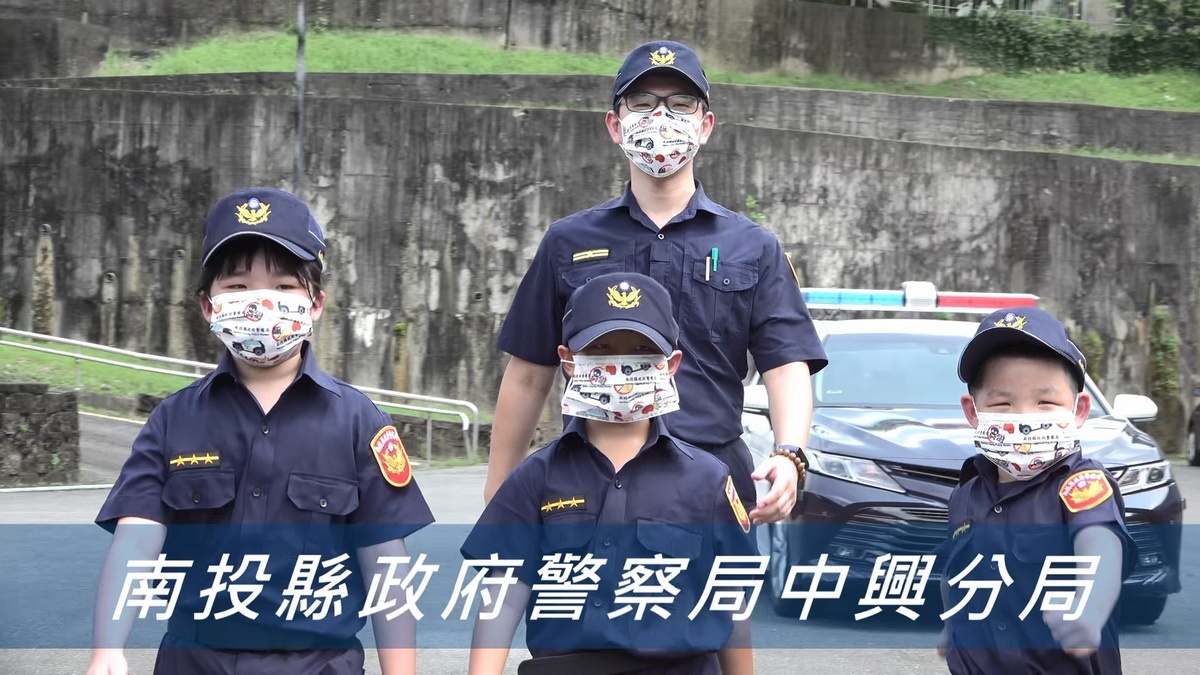 小朋友宣導交通安全更見效果。(中興分局提供)