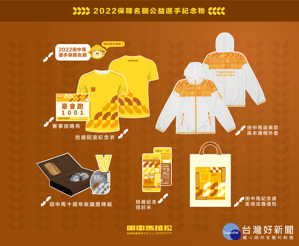 2022保障名額公益選手紀念物。圖/田中馬提供