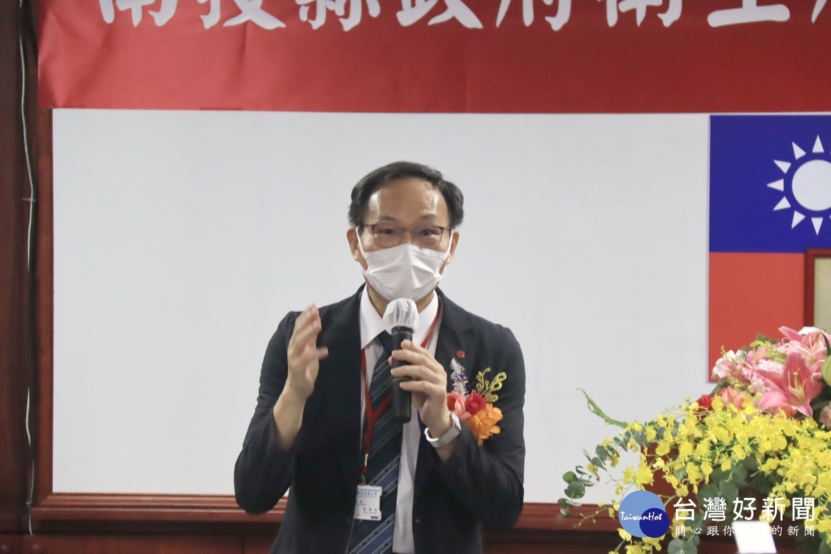 陳局長提出活力南投等目標。(記者扶小萍攝)