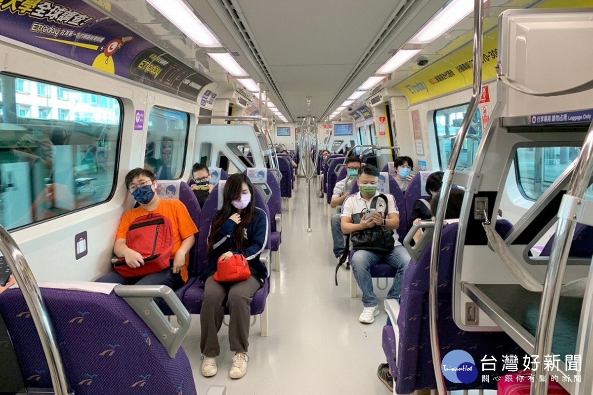 配合假日旅運需求增加,機場捷運9/18起恢復直達車假日15分鐘班距。