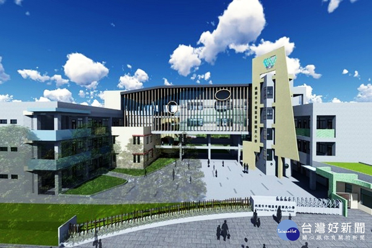 青園國小第一期校舍工程設計圖。