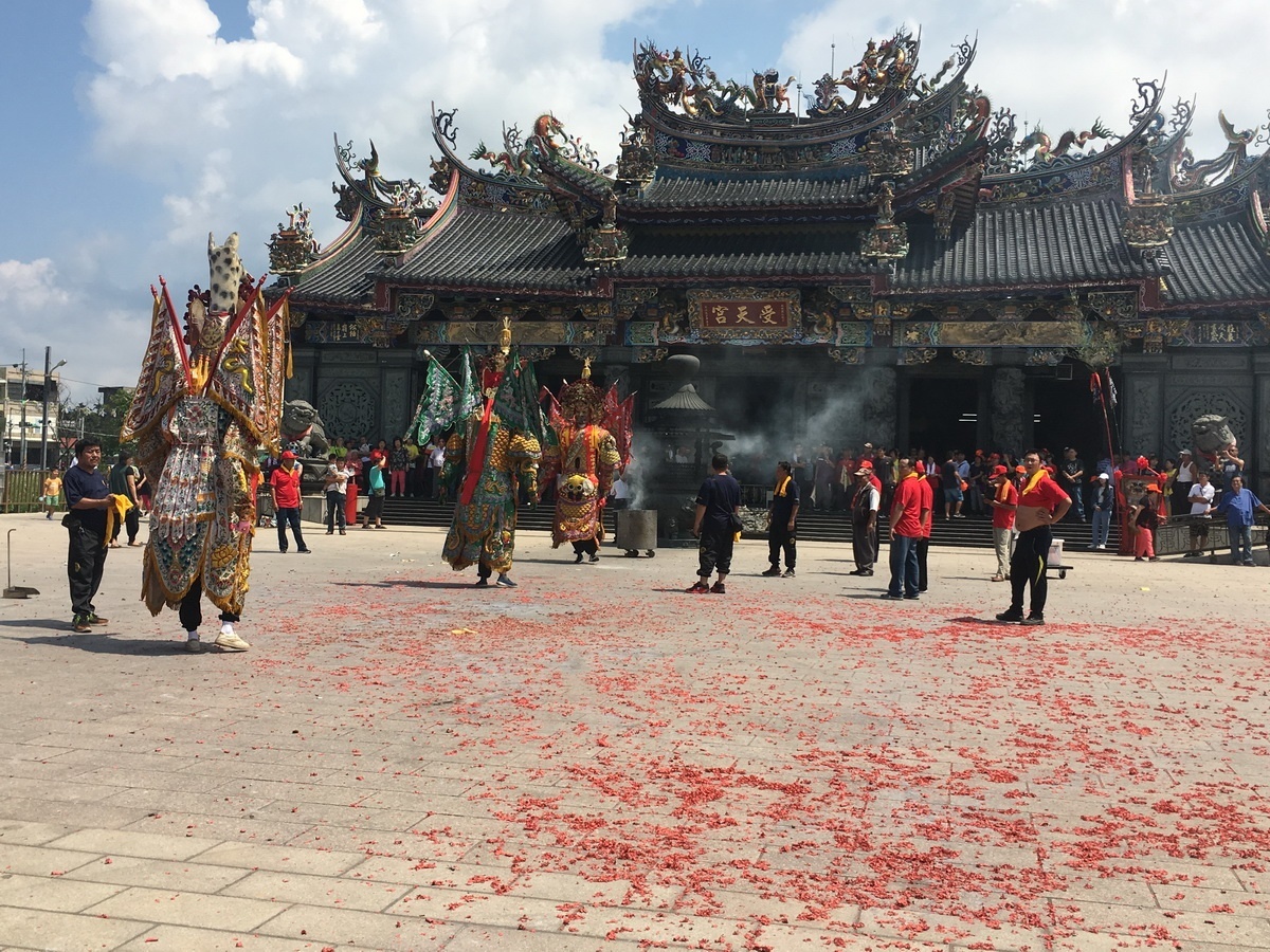 受天宮香期各地會香宮廟不斷。(記者扶小萍攝)