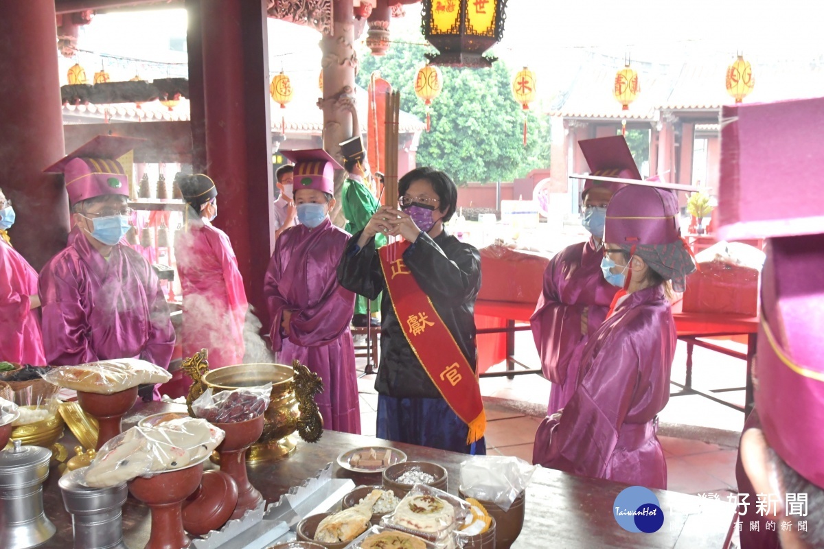 防疫優先 彰化祭孔配合防疫循古禮簡單隆重 。圖/彰化縣政府提供