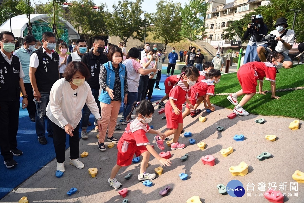 嘉義市森林冒險遊戲場今天正式啟用／陳致愷翻攝