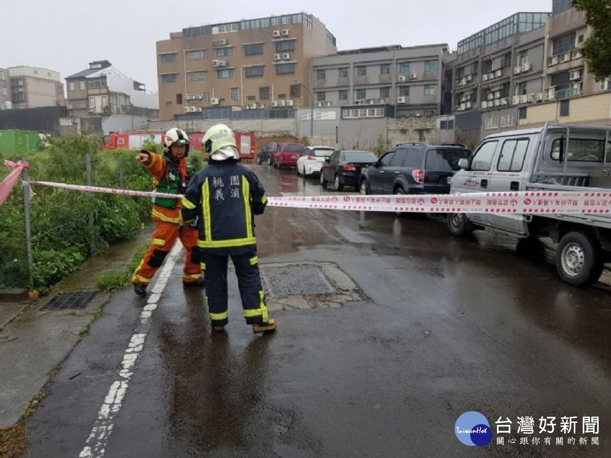 桃園消防首創4色封鎖線,強化災害現場區域建立