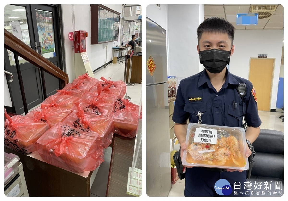 市議員楊家俍慰勉警察同仁,氣氛熱鬧溫馨