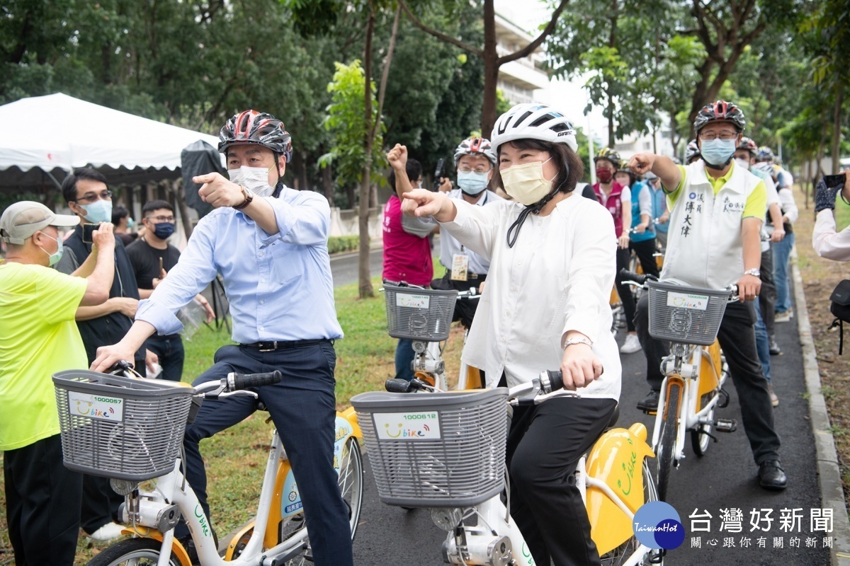 嘉義市環市自行車道今天正式啟用／陳致愷翻攝